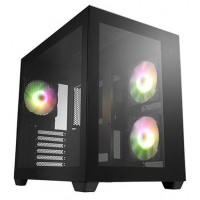 CAJA ATX SEMITORRE FSP CMT380 RGB NEGRA 3 FANS